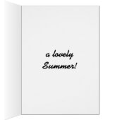 ヴィンテージ夏期女性用グリーティングカード (内側 (右))