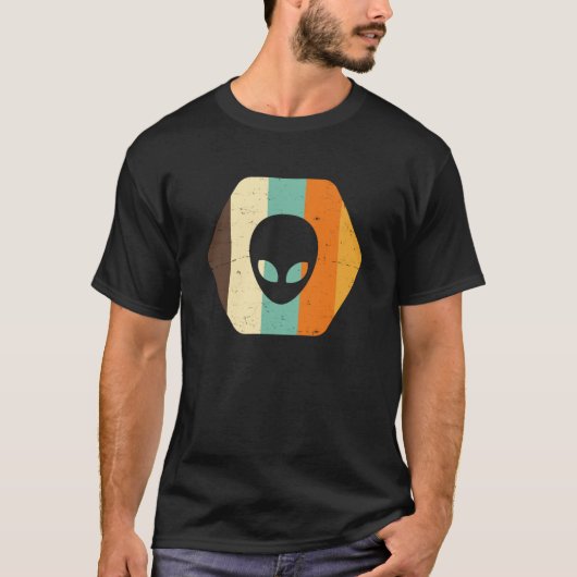 ヴィンテージ外国UFOレトロ色の感情 Tシャツ (正面)