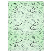 ヴィンテージ外科医の緑医者 クリップボード (裏面)