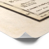 ヴィンテージ外統一された国州の地図(1845) ポスター (角)