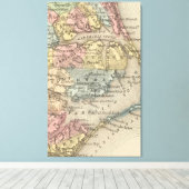 ヴィンテージ外銀の地図（1859年） キャンバスプリント (インサイチュ (ウッドフロア))