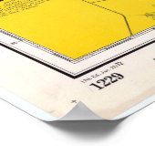 ヴィンテージ外銀NCの地図(1972) ポスター (角)