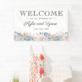 ヴィンテージ多汁フローラ水結婚色 横断幕 (インサイチュ)