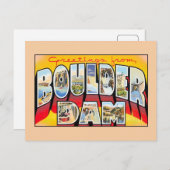 ヴィンテージ大きい石（フーバー）ダム・ネバダからの挨拶 ポストカード (正面/裏面)