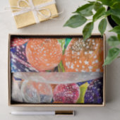 ヴィンテージ大バルーンカラフル抽象芸術ファインアート 薄葉紙 (ギフト)