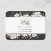 ヴィンテージ大切なフローラブライダルシャワーギフトレジストリ エンクロージャーカード (正面)