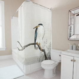 ヴィンテージ大原小村日本の鳥 シャワーカーテン