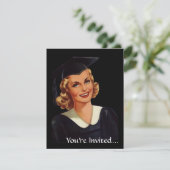 ヴィンテージ大学の共学卒業生の女性 招待状 (スタンド正面)