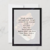 ヴィンテージ大学の共学卒業生の女性 招待状 (裏面)