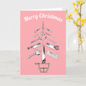 ヴィンテージ大工の道具カード カード (黄色い花)