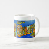 ヴィンテージ大文字葉書グルジア コーヒーマグカップ (正面右)