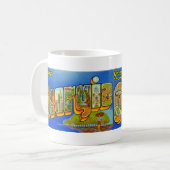 ヴィンテージ大文字葉書グルジア コーヒーマグカップ (正面左)