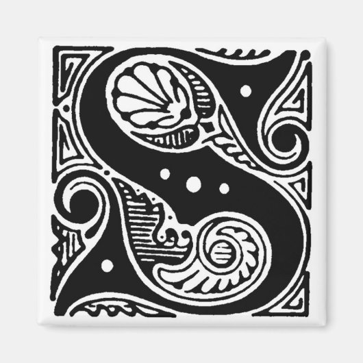 ヴィンテージ大文字S – マグネット (正面)