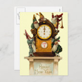 ヴィンテージ大晦日はがき シーズンポストカード (正面/裏面)