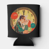 ヴィンテージ大晦日カップル 缶クーラー (裏面)