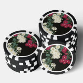 ヴィンテージ大正時代の小原古邨の菊の芸術 ポーカーチップ (積み重ね)