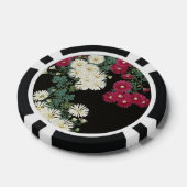 ヴィンテージ大正時代の小原古邨の菊の芸術 ポーカーチップ (シングル)