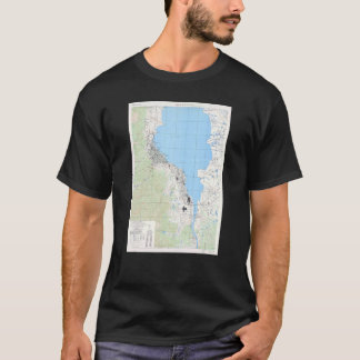 ヴィンテージ大津日本の地図1945 1 Tシャツ