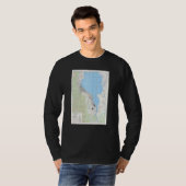 ヴィンテージ大津日本の地図1945 1 Tシャツ (正面フル)
