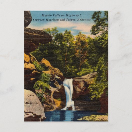 ヴィンテージ大理石秋ハリソン（アーカンソー州ジャスパー） ポストカード (正面)