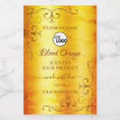 ヴィンテージ大理石華美製品ラベルのロゴ フードラベル (シングルラベル)