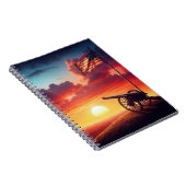 ヴィンテージ大砲と米国国旗 ノートブック (右側)