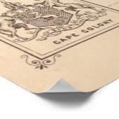 ヴィンテージ大英帝国の世界地図(1888) ポスター (角)