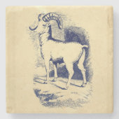 ヴィンテージ大角羊 ストーンコースター (正面)