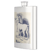 ヴィンテージ大角羊 フラスク (左)