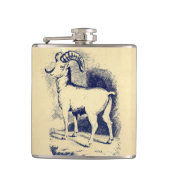 ヴィンテージ大角羊 フラスク (正面)