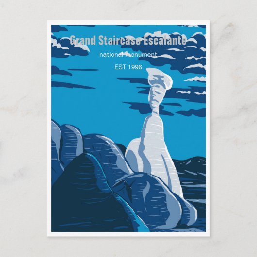 ヴィンテージ大階段エスカラントナショナルmonumen ポストカード (正面)