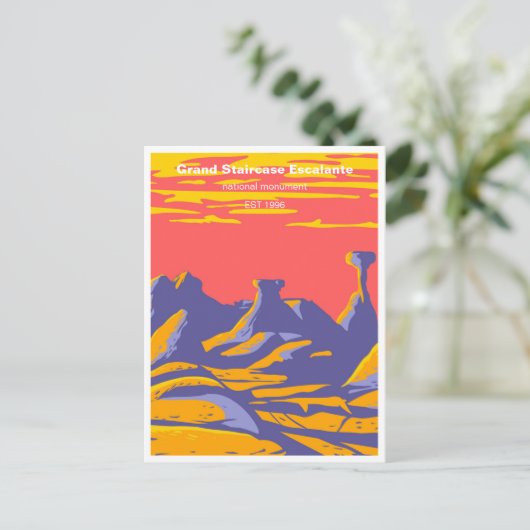 ヴィンテージ大階段エスカラントナショナルmonumen ポストカード (スタンド正面)