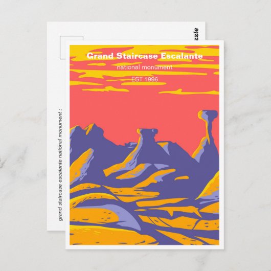 ヴィンテージ大階段エスカラントナショナルmonumen ポストカード (正面/裏面)