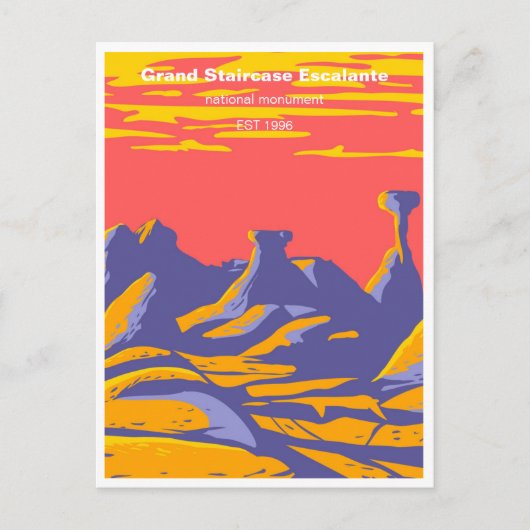 ヴィンテージ大階段エスカラントナショナルmonumen ポストカード (正面)