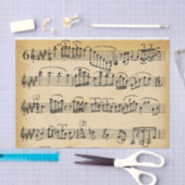 ヴィンテージ大音符シートの切り離し 薄葉紙 (クラフト)