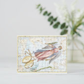 ヴィンテージ天の《星座》乙女座と天秤座 ポストカード (スタンド正面)