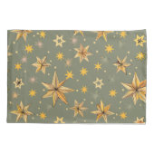 ヴィンテージ天デザイン一対の枕 枕カバー (裏面-左)