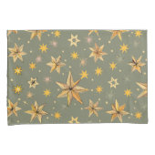 ヴィンテージ天デザイン一対の枕 枕カバー (正面右)