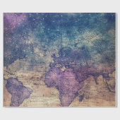 ヴィンテージ天世界地図(13) ラッピングペーパー (フラット)