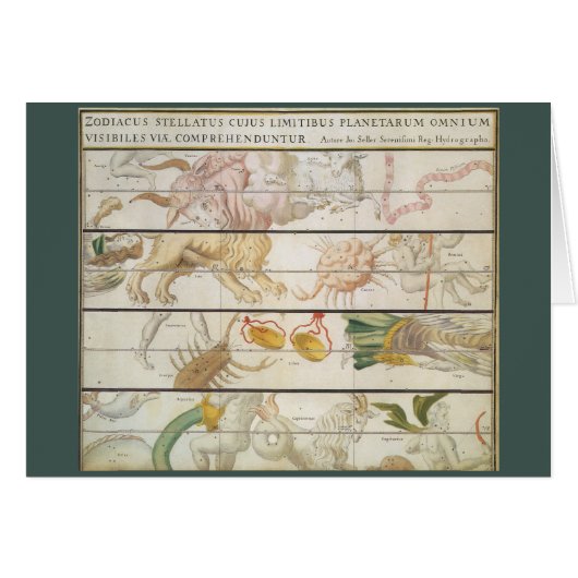 ヴィンテージ天体地図、ジョン・セラーによる天文学 (正面横)