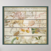 ヴィンテージ天体地図、ジョン・セラーによる天文学 ポスター (正面)