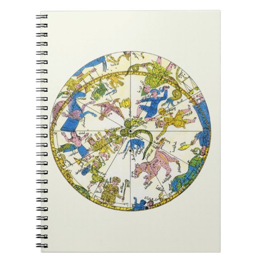 ヴィンテージ天体、 アラビア圏、星座 ノートブック (正面)