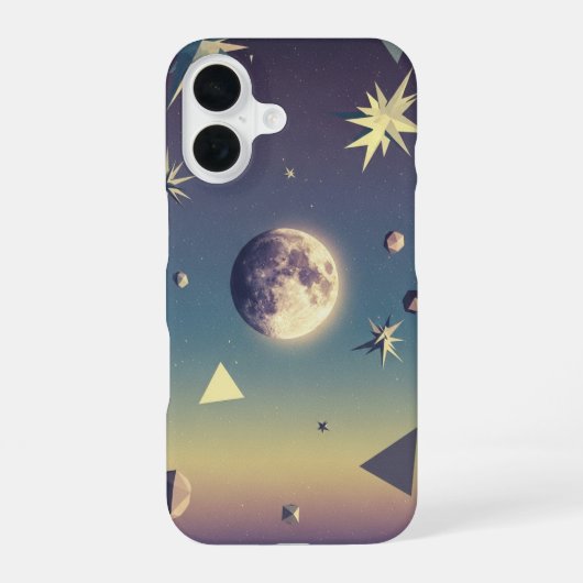 ヴィンテージ天体 iPhone 16ケース (裏面)