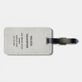 ヴィンテージ天使が三日月の上に座っている ラゲッジタグ (裏面横)