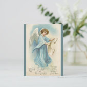 ヴィンテージ天使と復活祭の挨拶 ポストカード (スタンド正面)