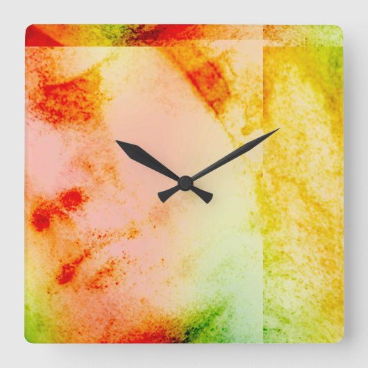 ヴィンテージ天使の像の顔の正方形の壁時計 スクエア壁時計 (正面)