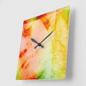 ヴィンテージ天使の像の顔の正方形の壁時計 スクエア壁時計 (傾斜)