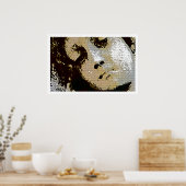 ヴィンテージ天使の像顔ポスグランジター ポスター (キッチン)