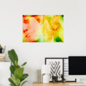 ヴィンテージ天使の像顔ポスグランジター ポスター (ホームオフィス)