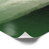 ヴィンテージ天使の女の子ホワイトドレスリリーフラワー ポスター (コーナー)